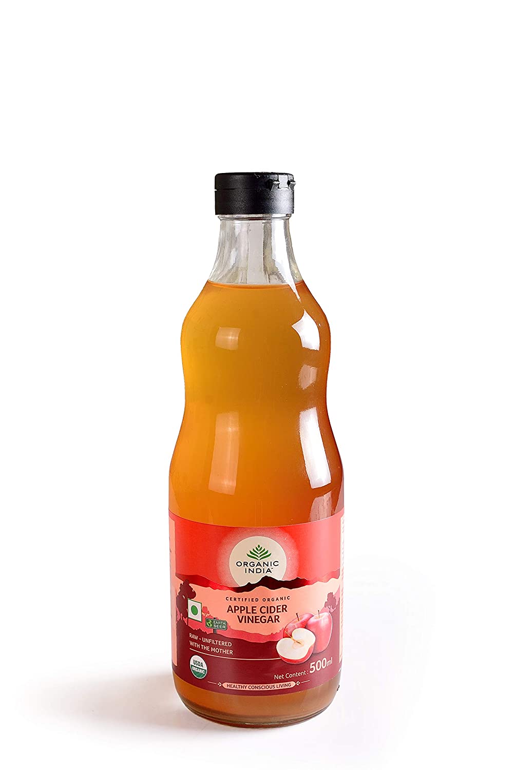 Image 1 of Organic India Apple Cider Vinegar