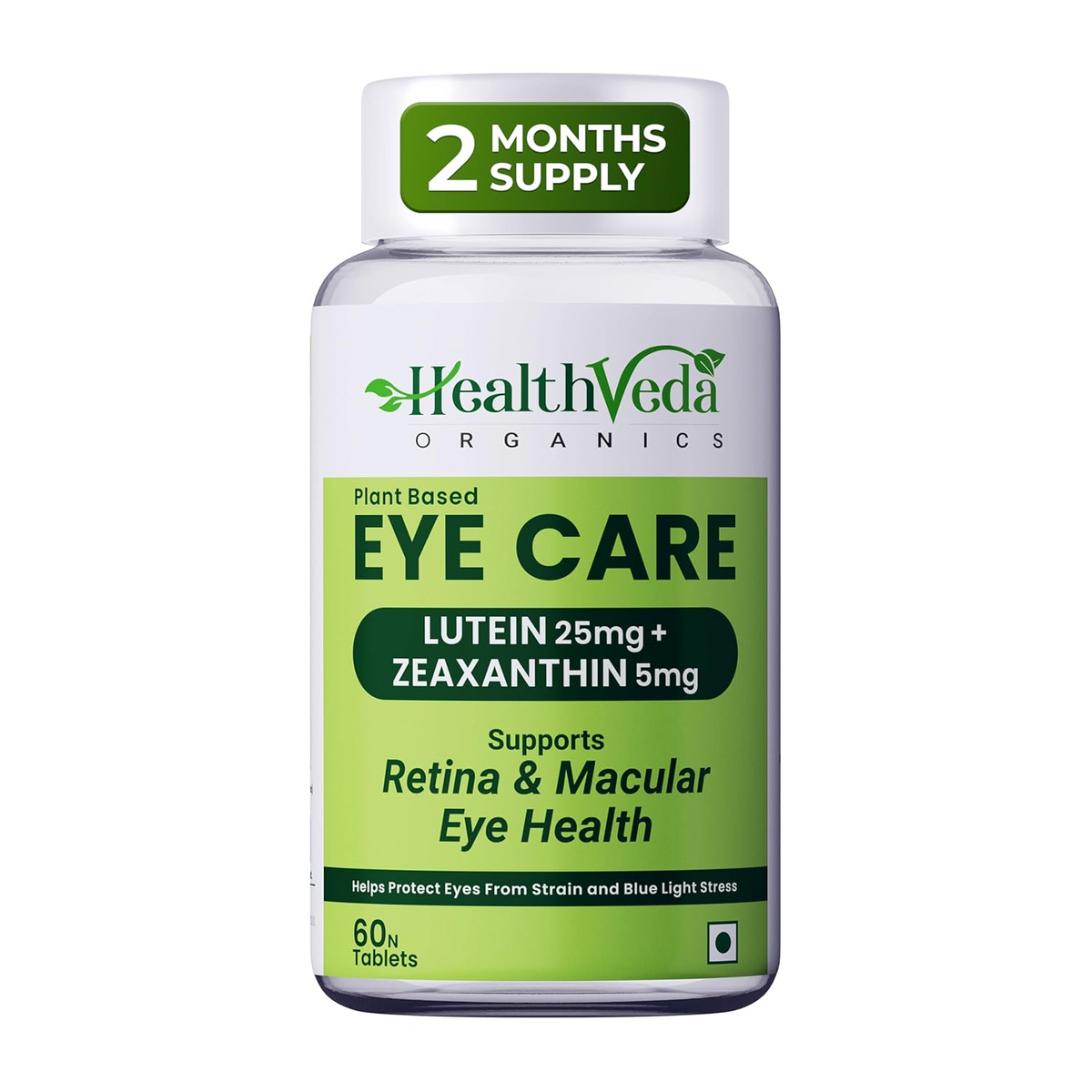Image 1 of Health Veda Organics Plant Based Eye Care Supplements Tablets