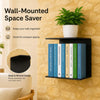 Image 1 of Go Hooked Heavy Duty Metal Wall Mounted Book Shelves for Study Room, Living Room and Bedrooms (1 Pc) (Black)