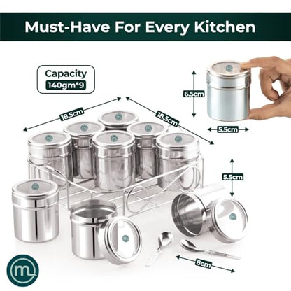 Image 3 of Mishaa Steel Multipurpose Storage Containers 130ml Each