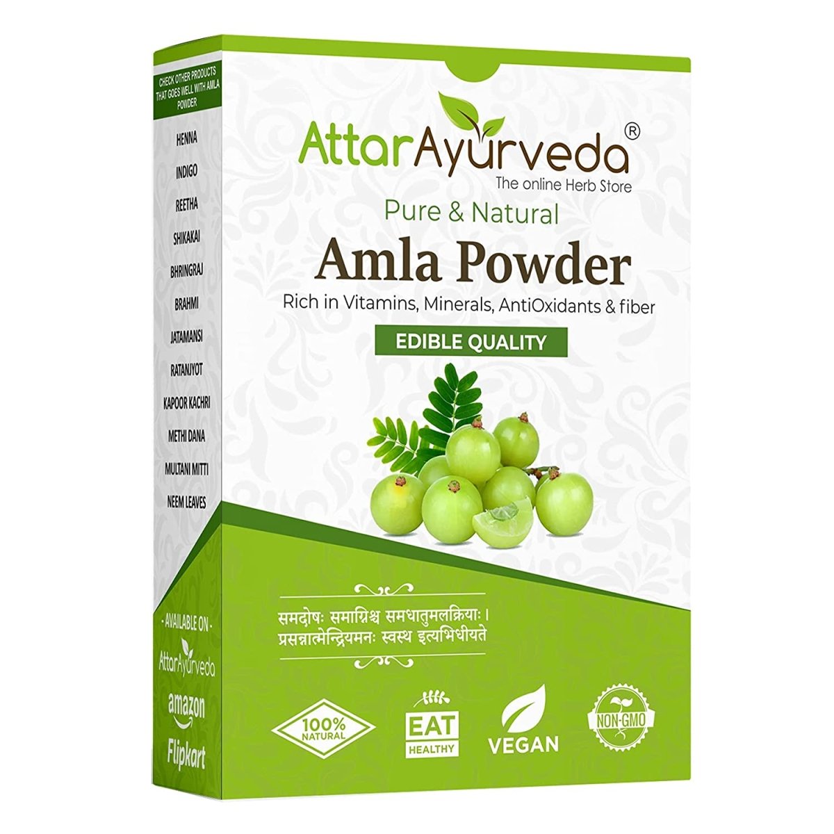 Image 1 of Attar Ayurveda Pure Amla Powder