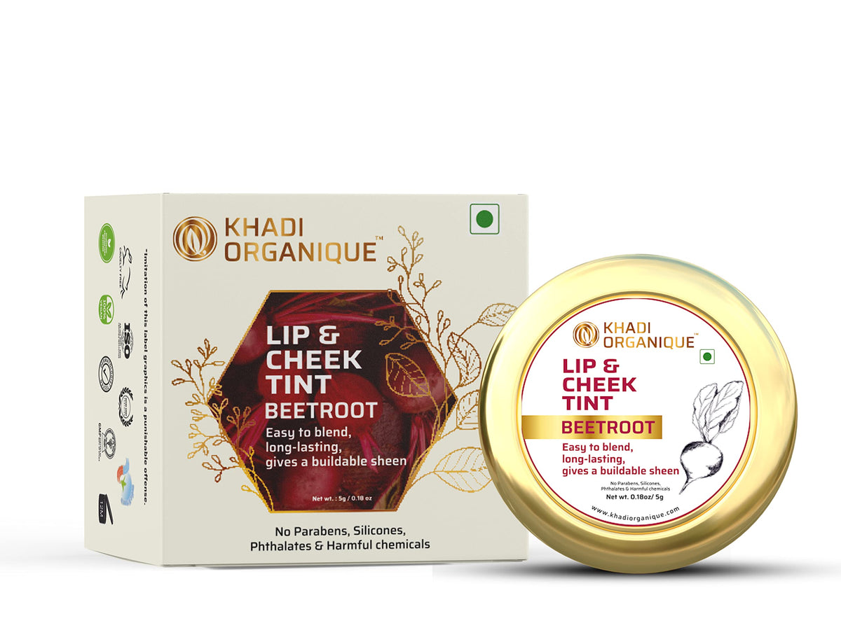 Image 1 of 5 gm for the product Khadi Organique Beetroot Lip & Cheek Tint Balm for Rosy Glow