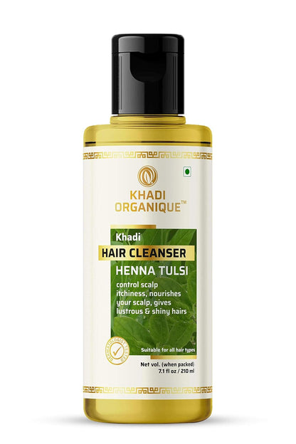 Image 1 of 210 ml for the product Khadi Organique Henna Tulsi Hair Shampoo
