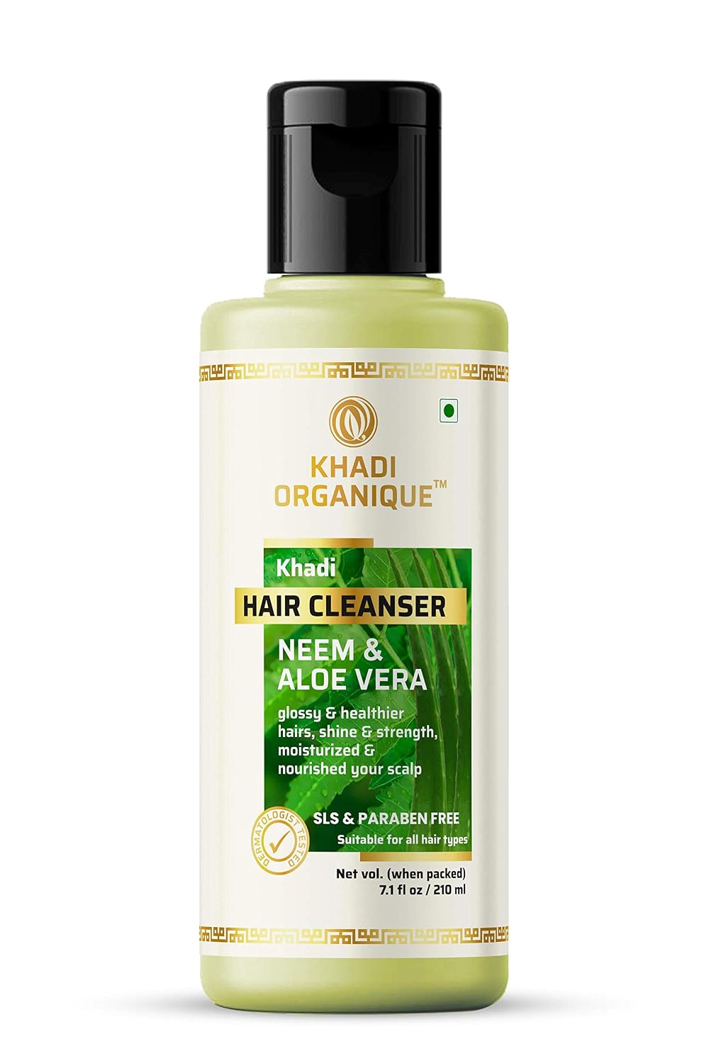 Image 1 of 210 ml for the product Khadi Organique Neem Aloe Vera Hair Cleanser