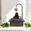 Image 1 of Default Title for the product Go Hooked Lord Shiva Tabletop Water Fountain with LED Crystal Ball & Real Copper Kalash Drip 19 Inch | Indoor Polyresin Waterfall for Home Décor, Meditation, Vastu & Gift | Silent Electric Pump
