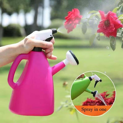 Image 7 of Go Hooked 2in1 Plant Watering Can with Spray Bottle & Shower Head 1 Litre | Multi-Purpose Garden Water Sprayer for Indoor Plants, Balcony Garden & Nursery | Plastic Watering Pot with Handle Multicolor