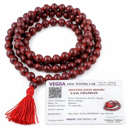 Image 1 of Default Title for the product Red Sandalwood Mala | Lal Chandan Mala 108 Beads