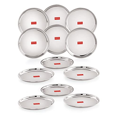 Image 16 of 16 CM / Set of 12 for the product HAZEL Stainless Steel Plates