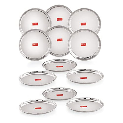 Image 16 of 16 CM / Set of 12 for the product HAZEL Stainless Steel Plates