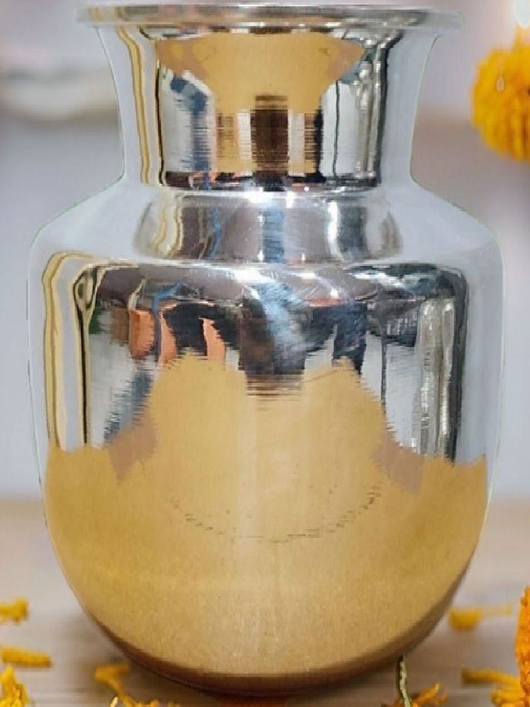 Image 1 of Silver / Onesize for the product Sigaram Textured House Warming Pooja Kalash