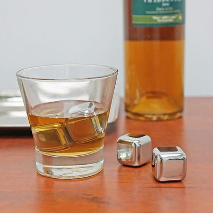 Image 7 of HAZEL Stainless Steel Ice Cubes - Set of 8