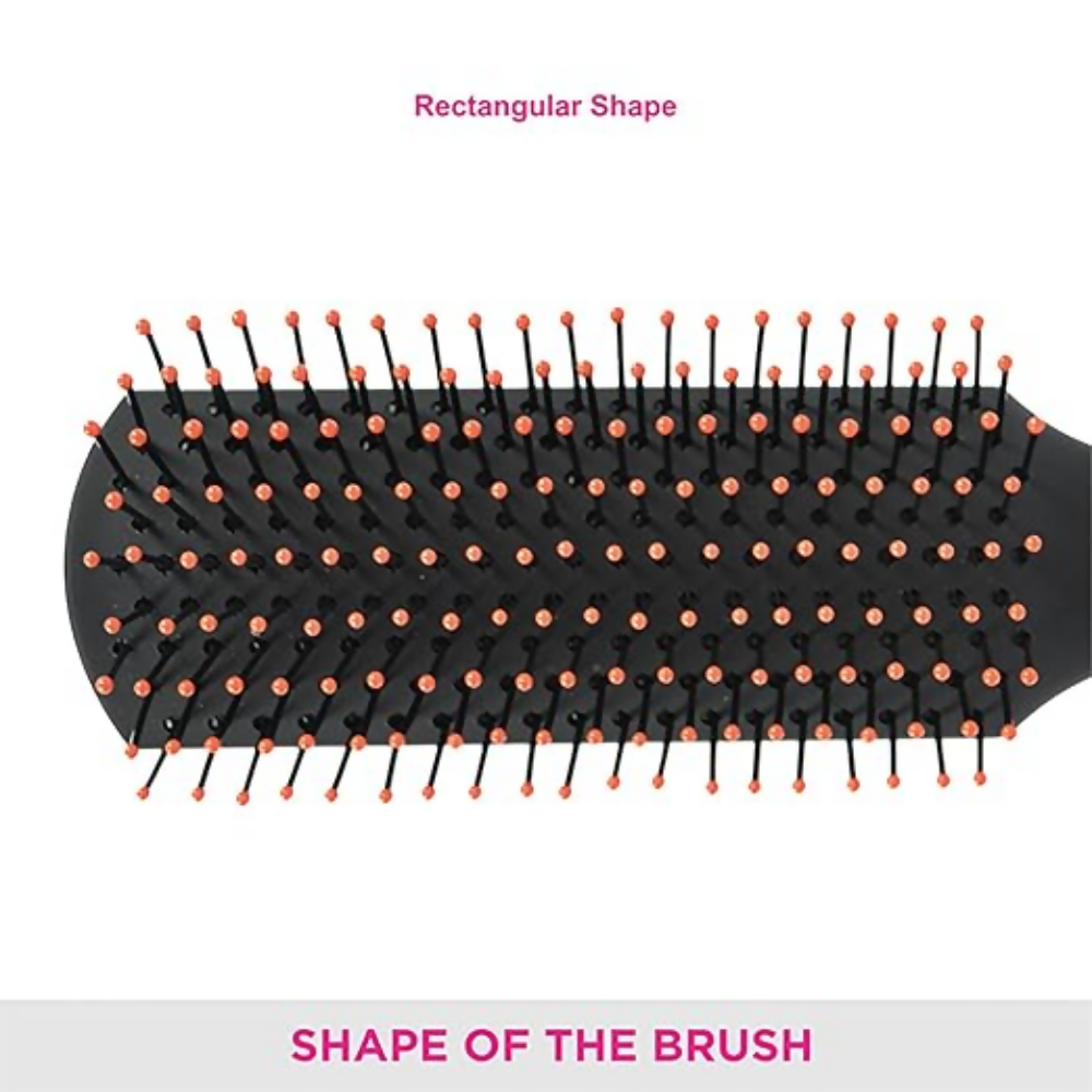 Image 5 of Vega Flat Brush With Clip, Black