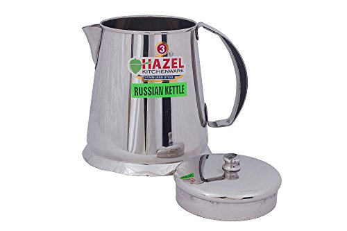 Image 2 of HAZEL Restaurant Stainless Steel Tea Pot Water Kettle Pitcher Coffee Pot with Handle (1050 ml)
