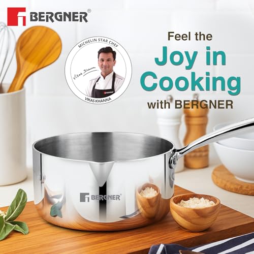 Image 4 of BERGNER Bergner Argent Triply Milkpan/Saucepan/Teapan 18cm 2.3 L