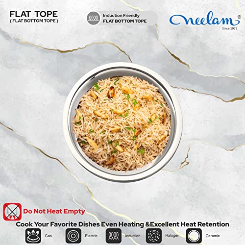 Image 5 of neelam Stainless Steel Flat Bottom Tope 3200 ml