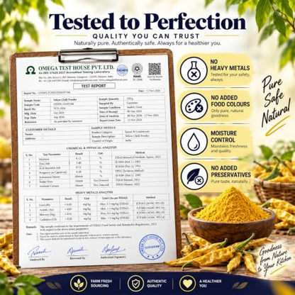Image 7 of SAATYAKI NATURALS Organic Himalayan Yellow Chilli Powder