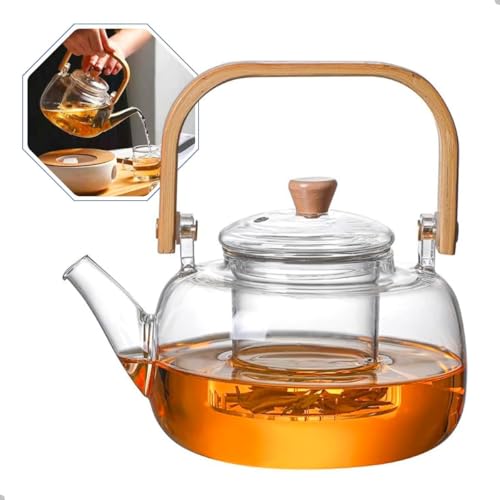 Image 6 of Jinelza Borosilicate Glass Teapot 900ml