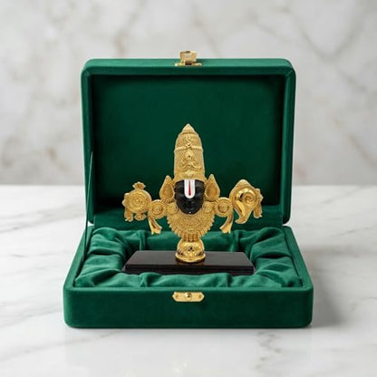 Image 1 of Small - Gold for the product Dev Aastha Venkateswara Balaji Idol