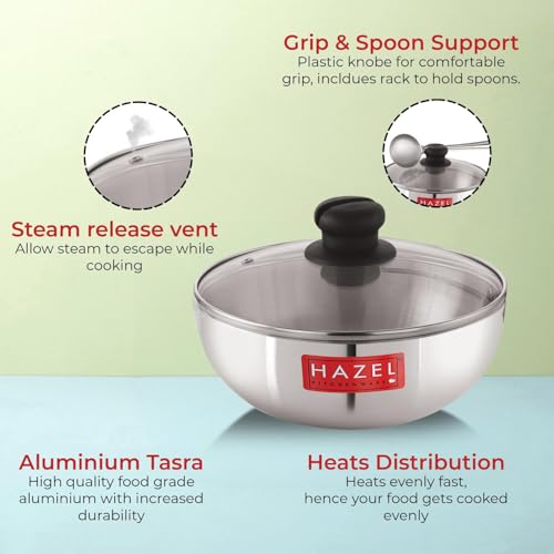 Image 14 of HAZEL Aluminium Kadhai Cookware Tasra