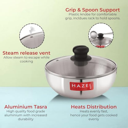 Image 14 of HAZEL Aluminium Kadhai Cookware Tasra