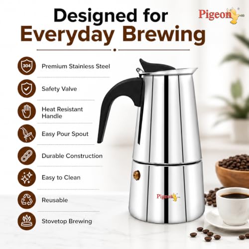 Image 9 of Pigeon XPRESSO Premium Stainless Steel Coffee Percolator
