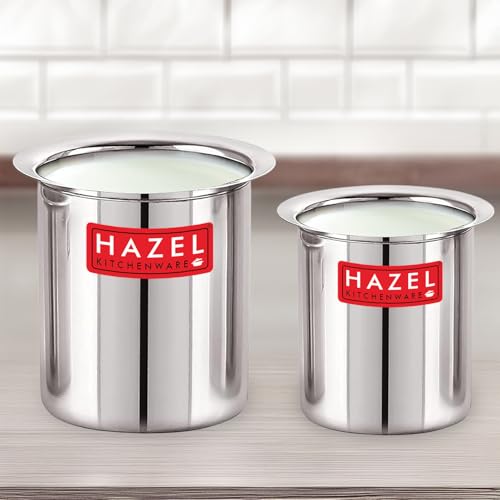 Image 1 of 2pcs Gunj / 0.88 - 1.25 litres for the product HAZEL Steel Milk Pot