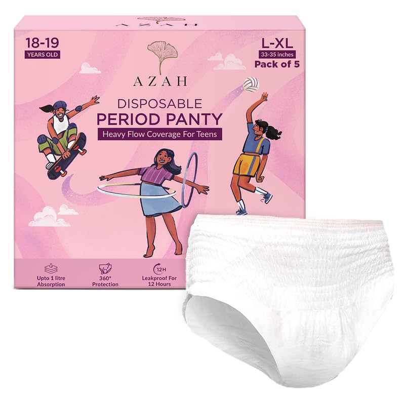 Image 3 of L-XL for the product Azah Teen Disposable Period Panty for Girls