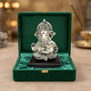 Image 1 of Default Title for the product Dev Aastha 999 Silver Plated Lord Ganesha Idol Sitting with Intricate Detailing