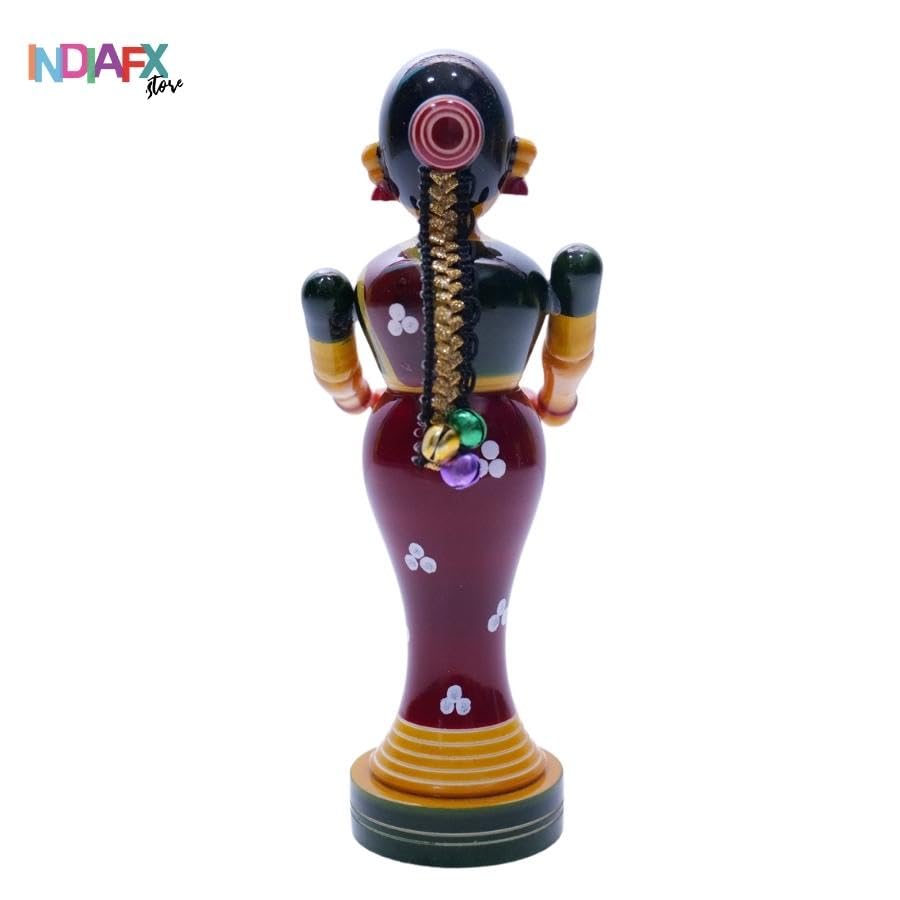Image 4 of Handcrafted Etikoppaka Welcome Ladies Idol