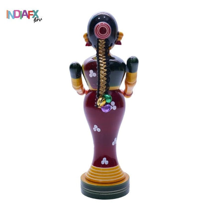 Image 4 of Handcrafted Etikoppaka Welcome Ladies Idol