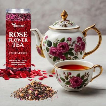 Image 3 of Teaaza Rose Flower Tea - Grade A| 50 Grams