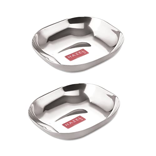 Image 10 of SS, 450 ML / Set of 2 for the product HAZEL Steel Dessert Silver Plate