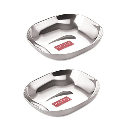 Image 5 of SS, 400 ML / Set of 2 for the product HAZEL Steel Dessert Silver Plate