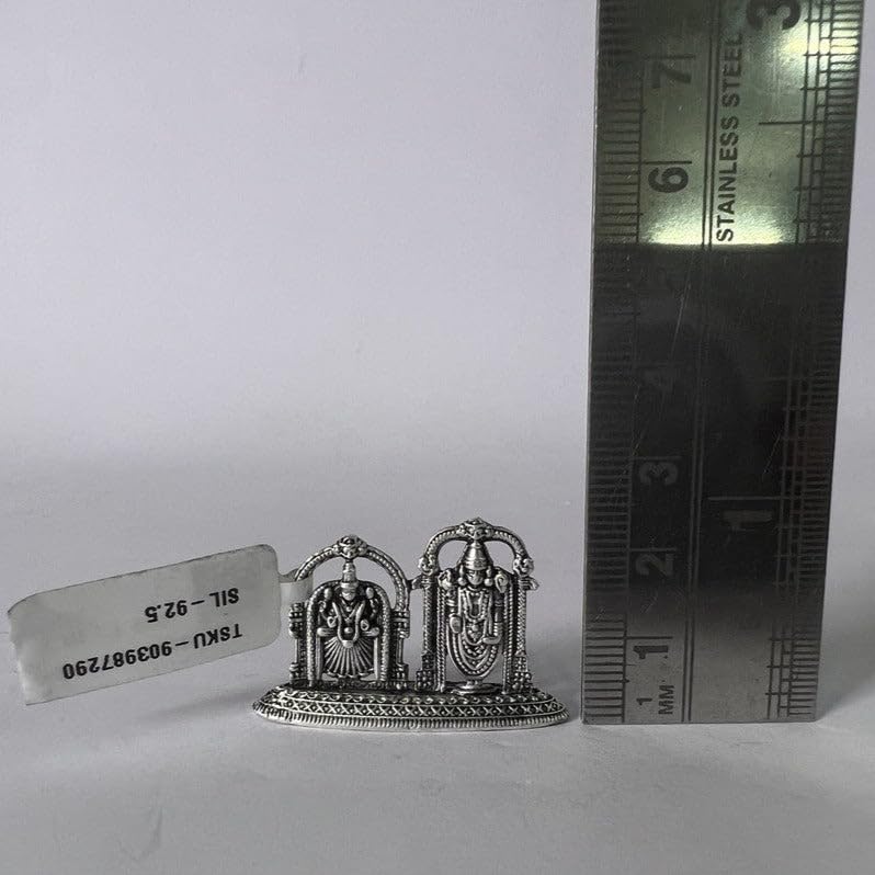 Image 4 of Dista Silvers Balaji and Padmavathi Antique Idol 7.05g