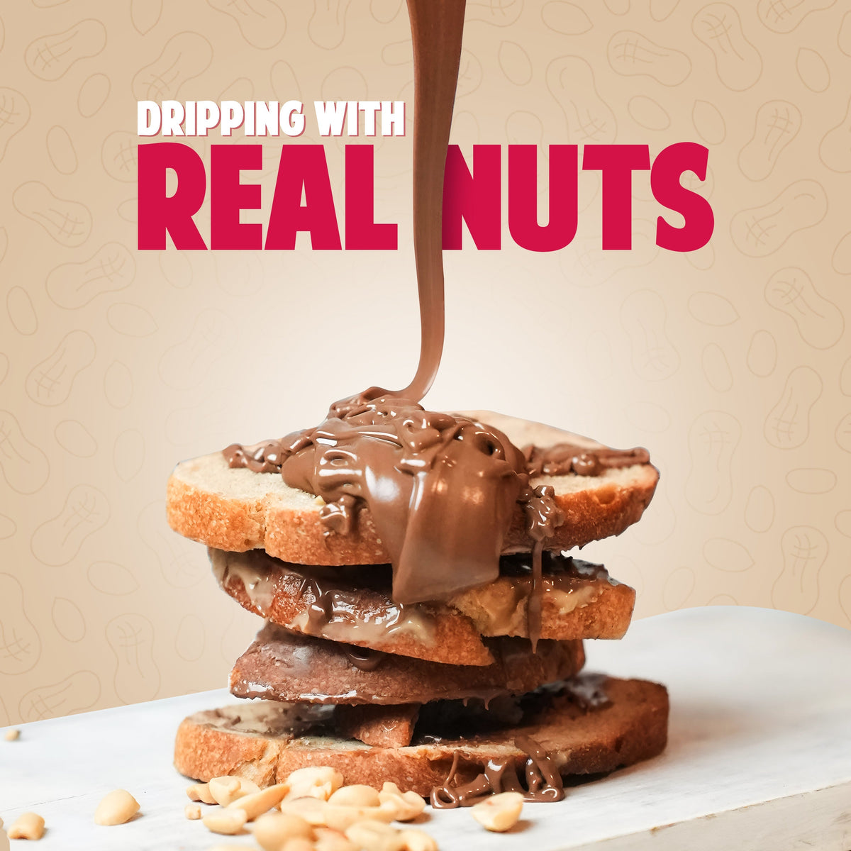 Image 7 of Doctor's Choice ONLY NUTS - Peanut Spread Creamy Choco Fudge