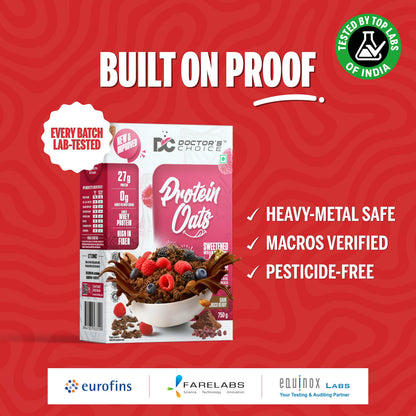 Image 2 of Doctor's Choice Dark Choco Berry Protein Oats 750 GM
