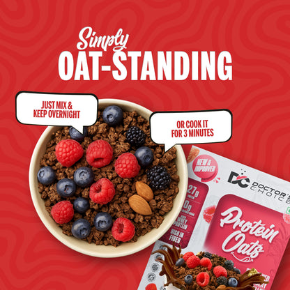 Image 4 of Doctor's Choice Dark Choco Berry Protein Oats 750 GM