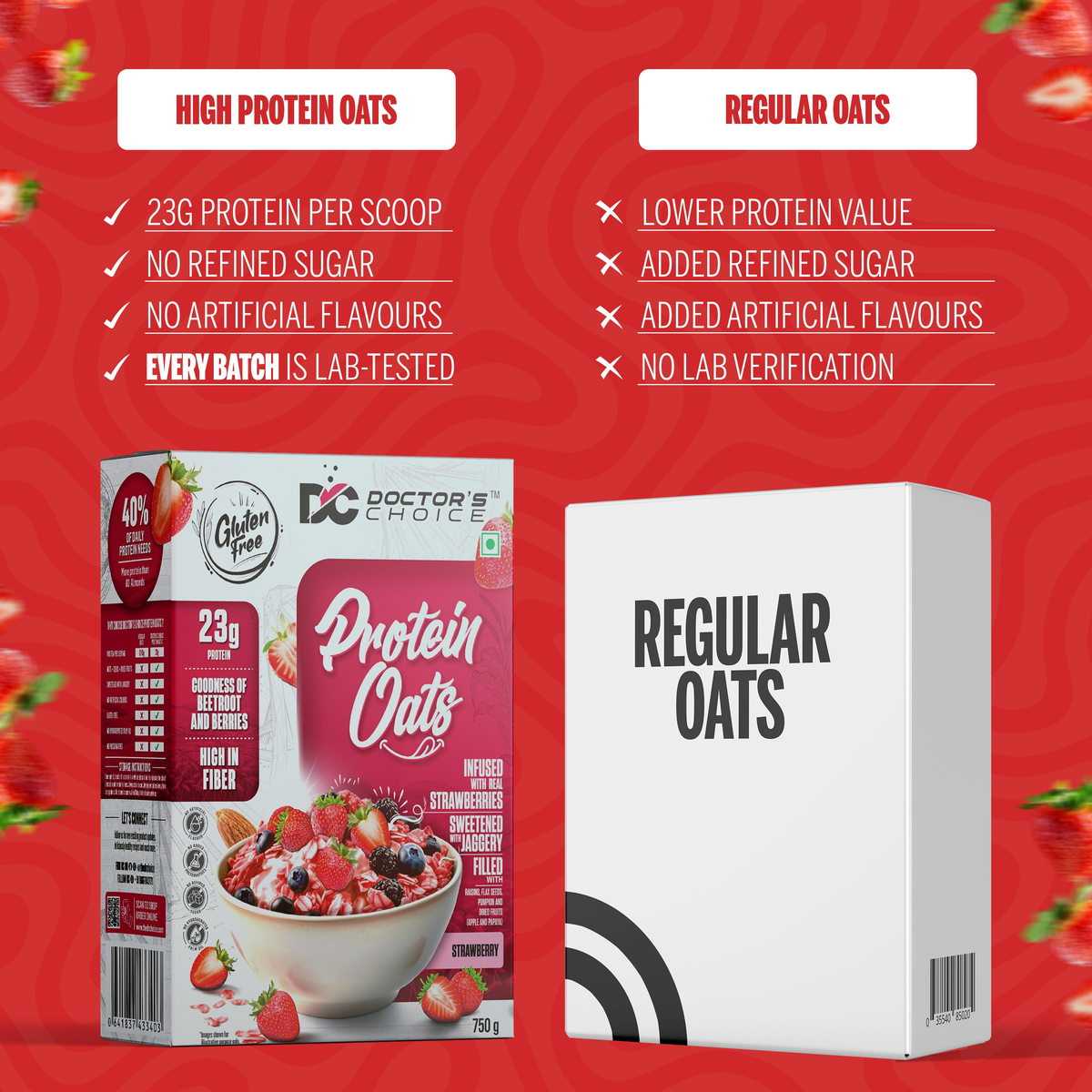 Image 4 of Doctor's Choice Strawberry Protein Oats