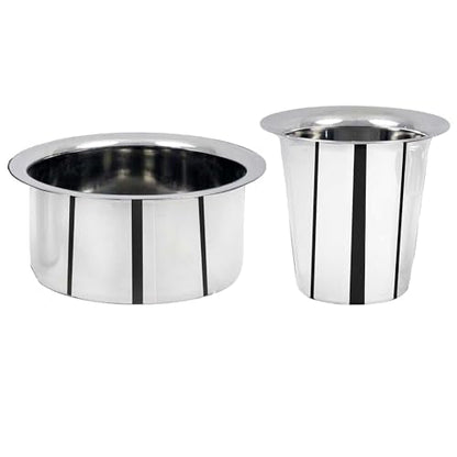 Image 3 of Spillbox Traditional Stainless Steel Filter Coffee Maker with Dabara Combo