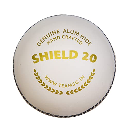 Image 1 of Default Title for the product SG Leather Cricket Balls Shield 20 (White)