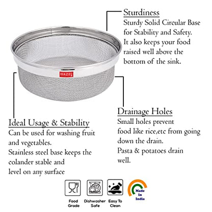 Image 5 of HAZEL Stainless Steel Strainer Basket Without Handle