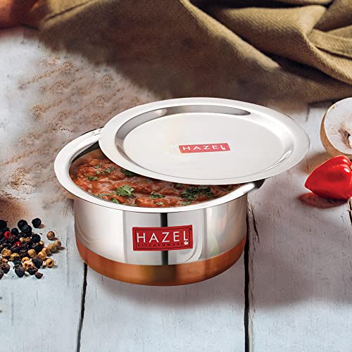 Image 9 of HAZEL Stainless Steel Patila Set with Lid