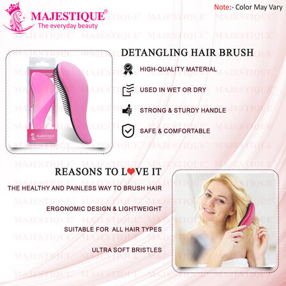 Image 6 of Majestique Wide Curve Detangling Hair Brush