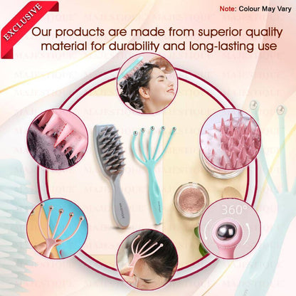 Image 7 of Majestique 2-In-1 Hair Massaging Set