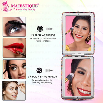 Image 2 of Majestique Shimmer Square Magnifying Mirror