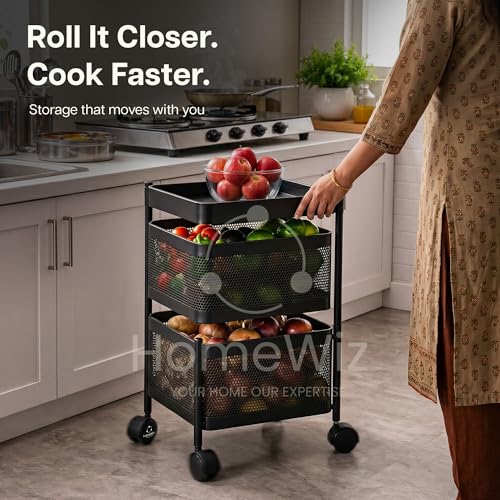 Image 7 of HomeWiz Square Kitchen Rack 2-Layer