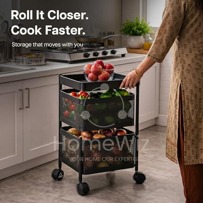 Image 7 of HomeWiz Square Kitchen Rack 2-Layer