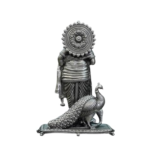 Image 2 of Dista Silvers Antique Murugan Idol Standing 137.72G