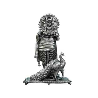 Image 2 of Dista Silvers Antique Murugan Idol Standing 137.72G