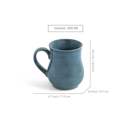 Image 7 of ExclusiveLane Belly Pot Ceramic Coffee Mugs Set of 2 300 ml